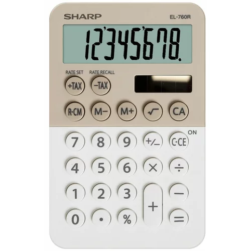 Sharp Namizni kalkulator EL760RBLA, krema
