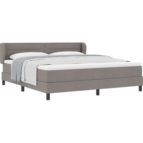 Box Spring Krevet s Madracem Taupe 180x200 cm Tkanina Slike