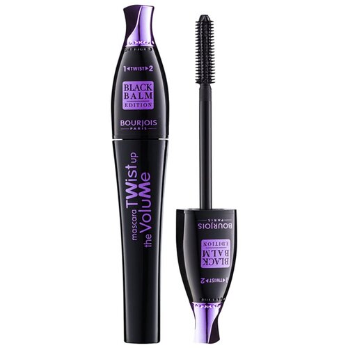 Bourjois Twist Up The Volume maskara za volumen s krtačko 2v1 odtenek 22 Black Balm 8 ml Slike