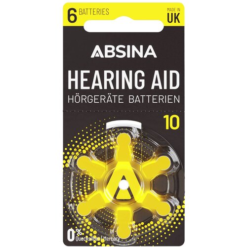 Absina PR70 baterija za slu&amp;scaron;ni aparat ZA 10 cink-zračni 1.4 V 6 kos, (20431037) Slike