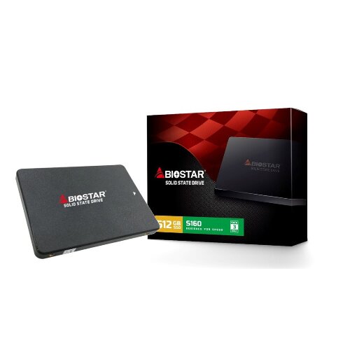 Biostar SSD 2.5 SATA3 512GB 550MBs/510MBs S160 ssd hard disk Slike