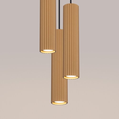  Brilagi - LED luster na sajli CRESTO 3xGU10/10W/230V zlatna Slike