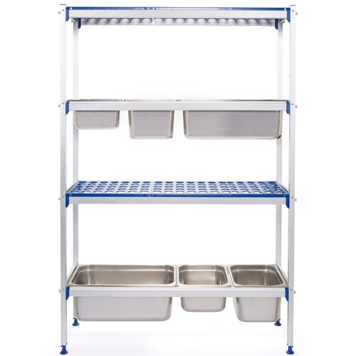 Hendi Aluminijumski stalak za skladi&scaron;tenje za GN posude, 1120x355x(H)1685mm Cene