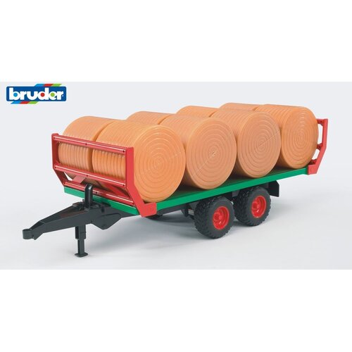 Bruder 02220 Prikolica za bale + 8 bal Slike
