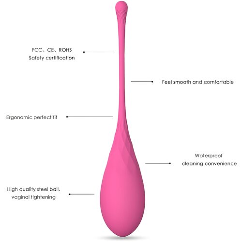 Sex HD Eggs - Komplet 6 stožčastih kroglic (roza) Cene