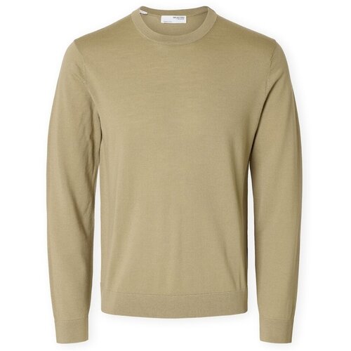 Selected Puloverji Noos Tray Knit - Kelp Bež Slike