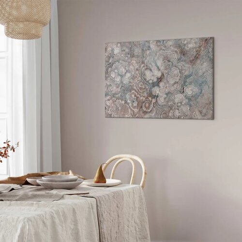  Slika - Marble flowers &amp;ndash; natural stone structure in pastel colours 90x60 Standard Slike