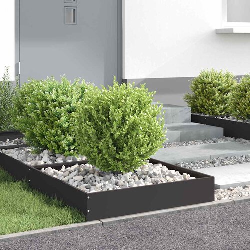  Ograda oko Travnjaka Crna 60 x 60 x 13 cm Čelik Slike