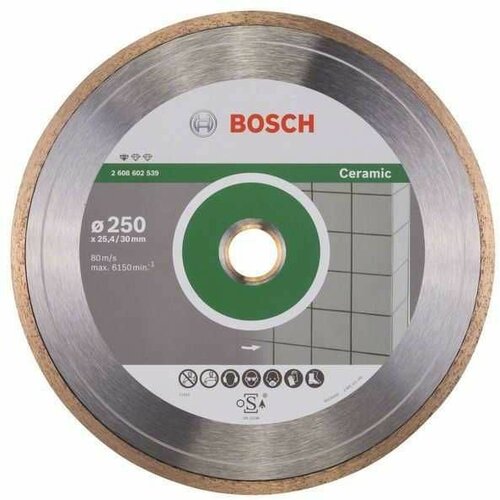 Bosch dijamantska rezna ploča standard for ceramic 2608602539/ 250 x 30+25/40 x 1/6 x 7 mm Slike