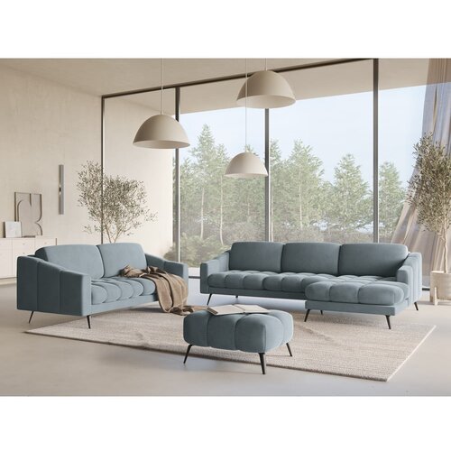 Makamii Svijetlo plava bar&amp;scaron;unasti sofa 202 cm Nalu &amp;ndash; Slike