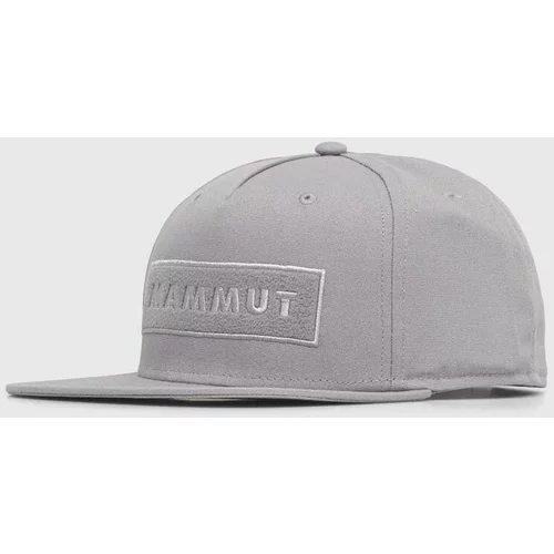 Mammut Bombažna bejzbolska kapa siva barva