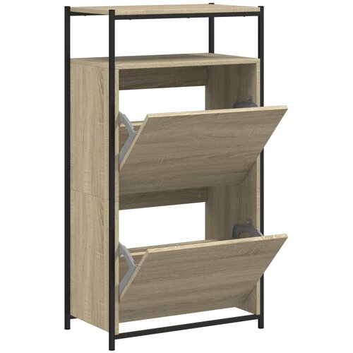 vidaXL Omarica za čevlje sonoma hrast 60x34x112 cm inženirski les, (21025297) Cene