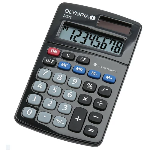  Kalkulator olympia 8-mestni 2501 62x104x10mm OLYMPIA KALKUL N