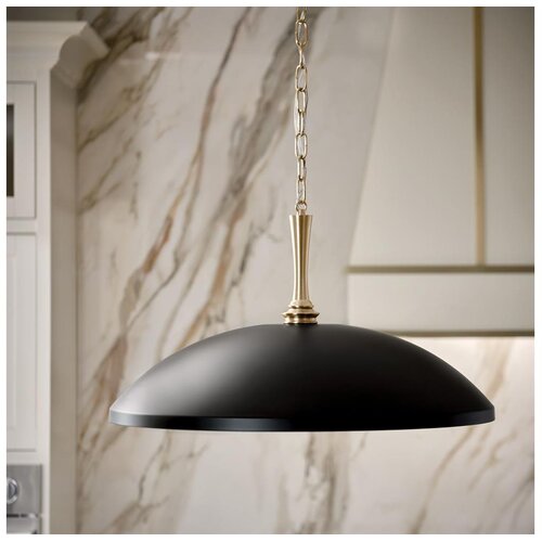  Kichler KL-DELAROSA-P-BK - Luster na lancu DELAROSA 1xE27/60W/230V crna/mesing Cene