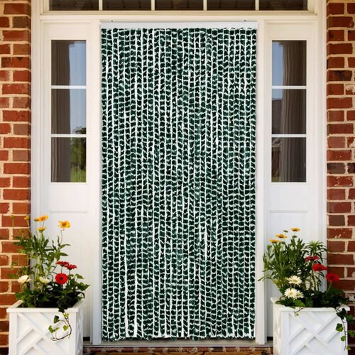 vidaXL Zastor protiv muha zelena i bijela 118 x 220 cm od šenila Cijene