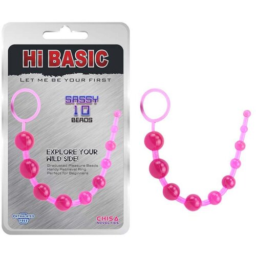 Analne kuglice SASSY Anal Beads Pink Cene