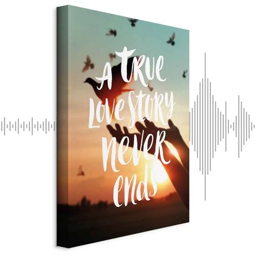  Slika - A True Love Story Never Ends (1 Part) Vertical 80x120 Akustična Cene