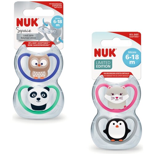 Nuk duda varalica - silikon Space s2 (6-18m), 2 kom/box Cijene