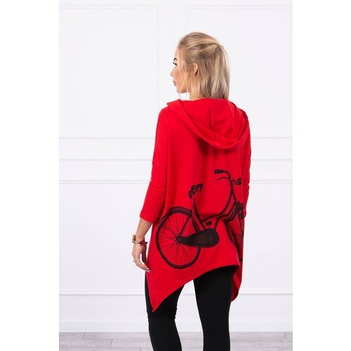 Kesi Cycling print sweatshirt red Cene