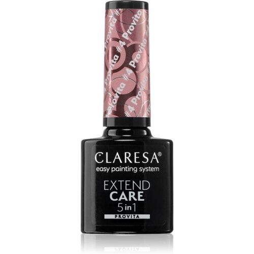 Claresa Extend Care 5 in 1 Provita bazni lak za gel nokte s regenerirajućim učinkom nijansa #4 5 g Slike