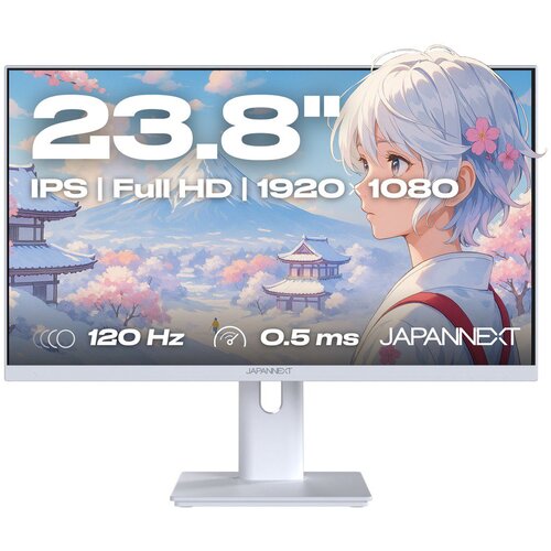  JAPAEXT JN-I238FHD120F-HSP-W computer monitor 60.5 cm (23.8) 1920 x 1080 pixels Full HD LCD White Cene
