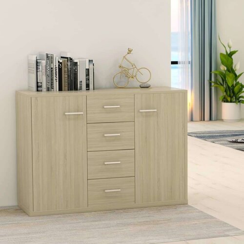  Komoda boja hrasta sonome 88 x 30 x 65 cm od konstruiranog drva Slike