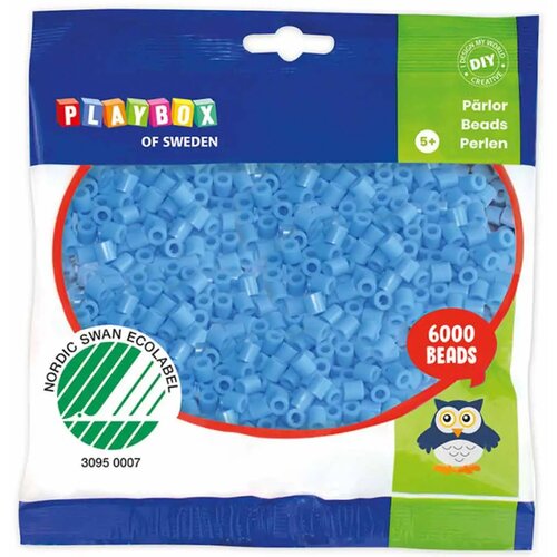 Playbox 5mm midi likalne perle v svetlo modri barvi, pakiranje 6000 kosov. Cene