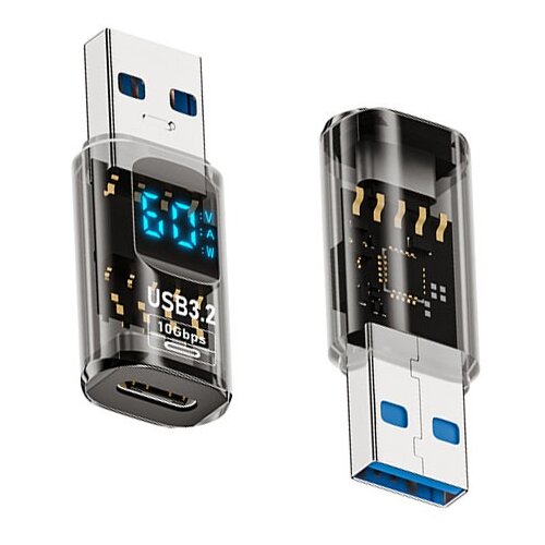INF Adapter USB-A na Type-C s prikazovalnikom moči in hitrim polnjenjem (2 kosa), (5000291452) Cene