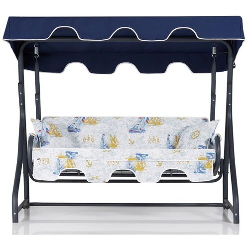 Hanah home ruta Multicolor Garden Triple Swing Chair Slike