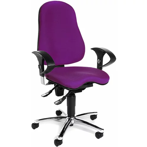 Top Star Vrtljiv pisarniški stol SITNESS 10, s prestavljivimi nasloni za roke, vijoličast