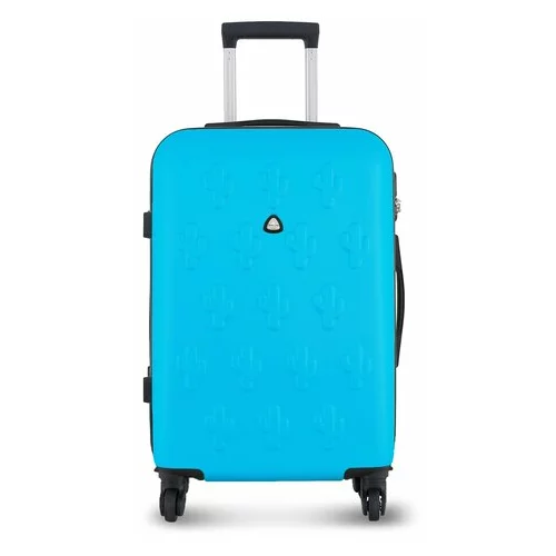 Semiline Velik trdi kovček T5630-6 Modra