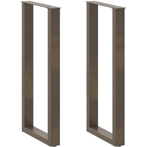 vidaXL noge za barski stol u-oblik 2 kom prirodni čelik 40 x (100-101) cm čelik Cijene