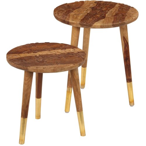 VidaXL Klubske mizice 2 kosa trden palisander Slike