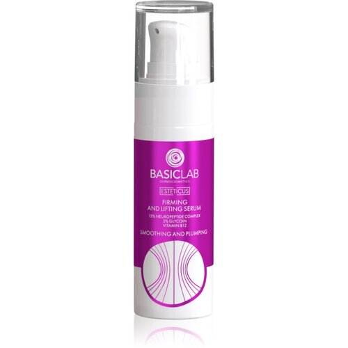 BasicLab Dermocosmetics Esteticus lifting serum za učvr&amp;scaron;ćivanje kontura lica 5% Neuropeptide Complex, 3% Glycoin 30 ml Slike