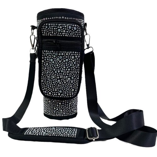 INF Držalo za torbo za steklenico vode Bling z nastavljivim naramnim trakom 40 oz Black, (21539253) Cene