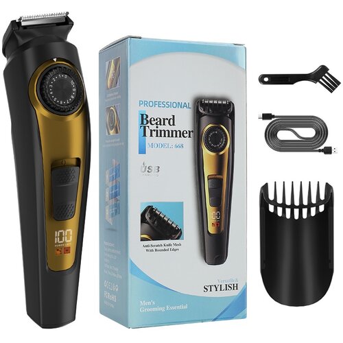 INF Mo&amp;scaron;ki električni strižnik za brado z nastavljivim rezilom in LCD zaslonom, (5000072132) Slike