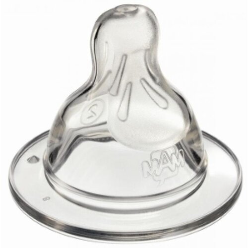 Mam silikonski Anti-Colic cucelj, hiter pretok - 4+m (2 kosa) Cene