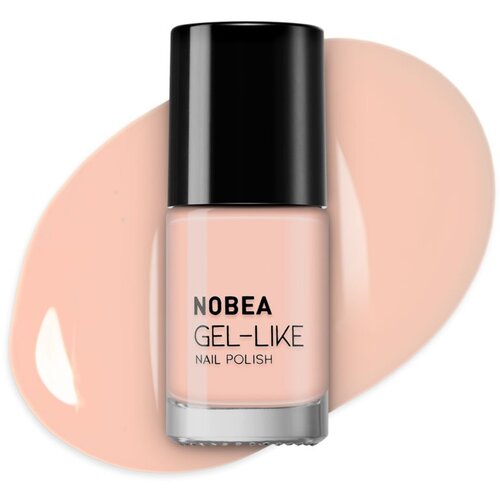 NOBEA Day-to-Day Gel-like Nail Polish lak za nohte z gel učinkom odtenek #N72 Nude beige 6 ml Slike