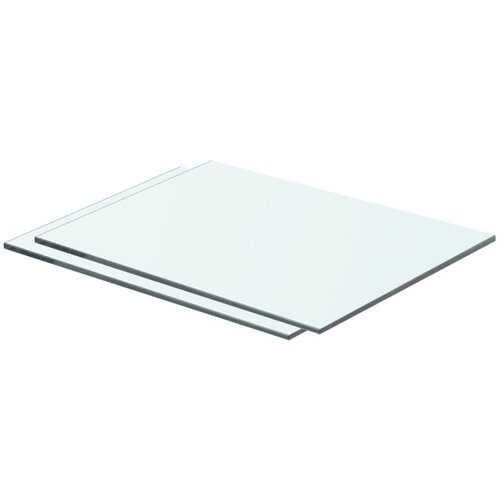VidaXL Police 2 kosa steklo prosojno 40x25 cm Slike