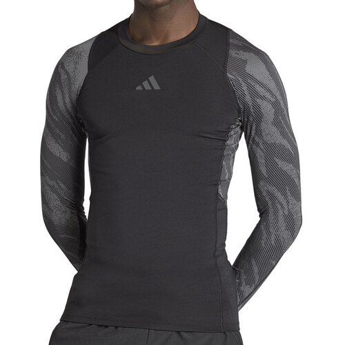 Adidas Mu&scaron;ka active majica dugih rukava TF AOP LS Tee, Crni Cene