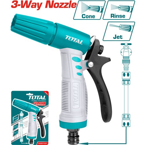 TOTAL TOOLS Pištola za zalivanje vrtna 3 načini pršenja (THWS010301), (20848966) Cene
