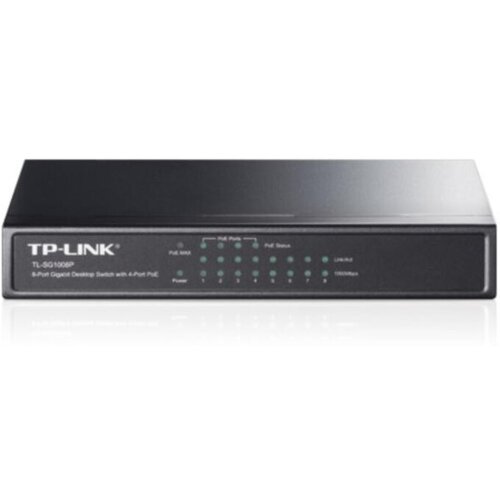 Tp-link SWITCH TL-SG1008P 8-Port Gigabit Desktop Switch with 4-Port PoE+, 64W PoE Power supply, Supports... Cijene