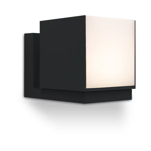 Lutec Lampen LED zunanja stenska svetilka Cuba - 3000K toplo bela - Črna mat