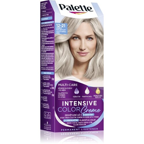 Schwarzkopf Palette Intensive Color Creme permanentna barva za lase odtenek 12-21 Silver Ash Blonde 1 kos Cene