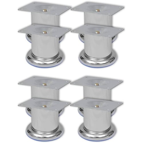  Noge za kauč 8 kom okrugle kromirane 60 mm Cene