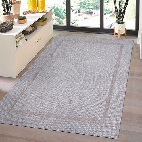 Novel Ravno Tkana Preproga Relax, Srebrna, 140x200cm Slike