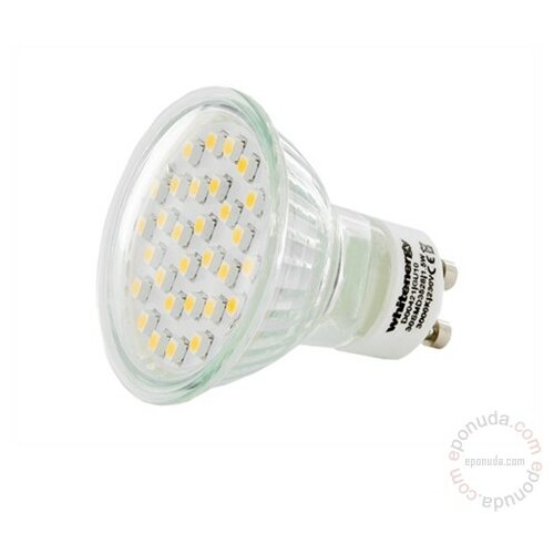 Whitenergy LED sijalica 3xPACK GU10/1.5W/MR16/230V/30xSMD3528/warm white/glass cover Slike