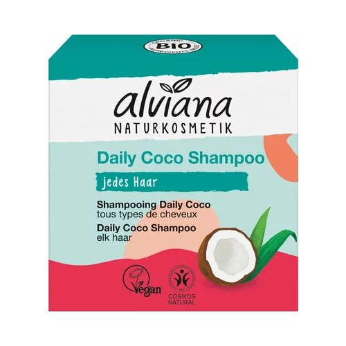 alviana naravna kozmetika Trd šampon vsebuje bio kokos in bio arganovo olje