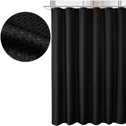 INF Zavesa za tuš vodotesna kopalniška zavesa za tuš Black L, (21296896) Cene