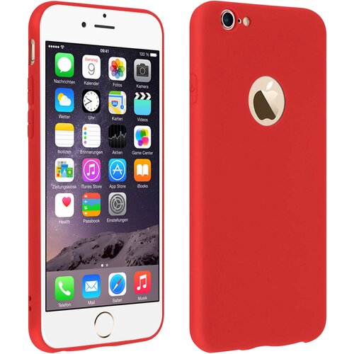 forcell Ovitek za iPhone 6, iPhone 6S, soft touch ovitek, silikonski ovitek – rdeč, (20524483) Cene